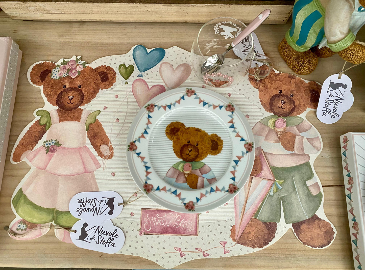 Tovaglietta in vinile coppia orsi Sweet Bear