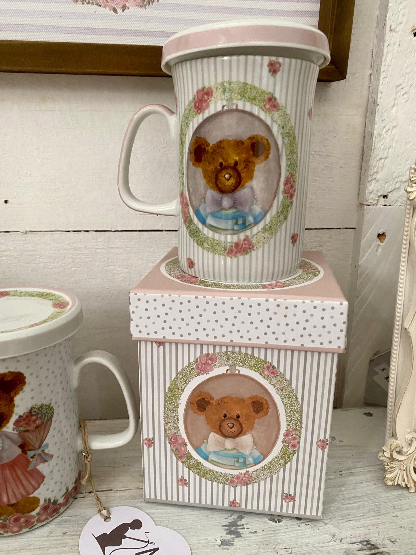 Tazza orsi a mezzobusto con coperchio e portafiltro Sweet bear