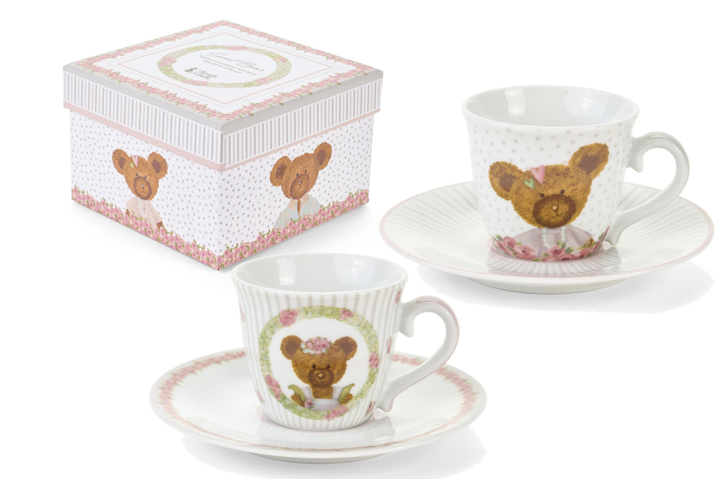 Coppia tazzine con piattino Sweet Bear