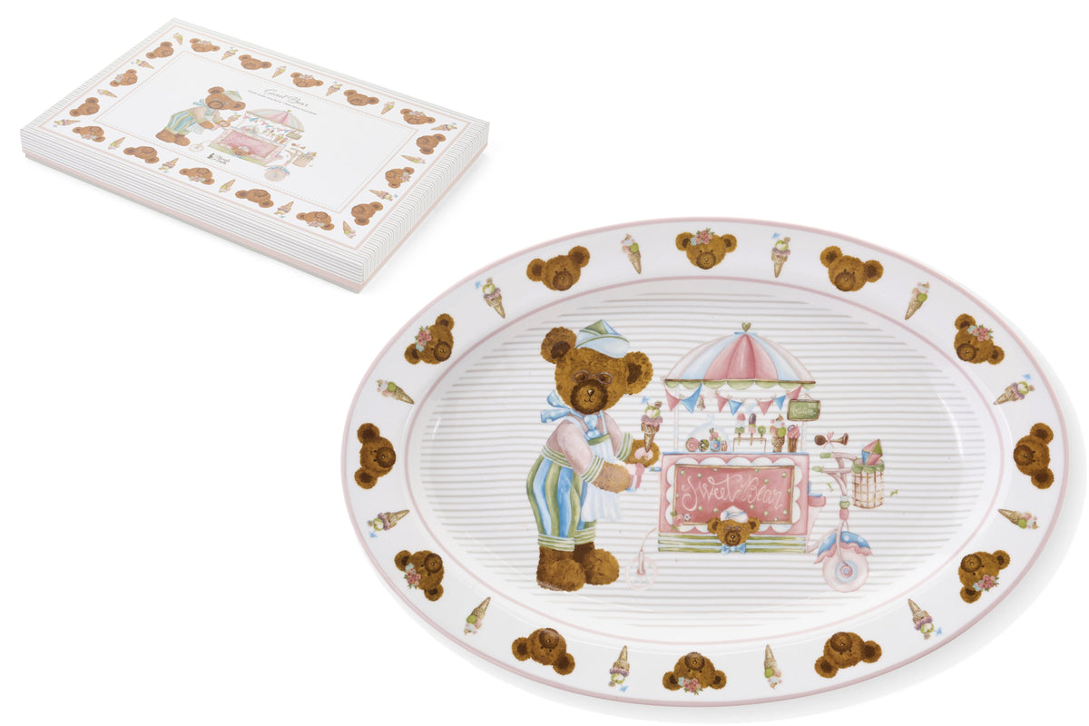 Piatto ovale da portata Sweet Bear