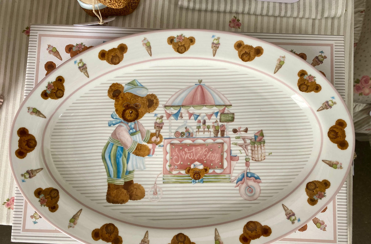 Piatto ovale da portata Sweet Bear