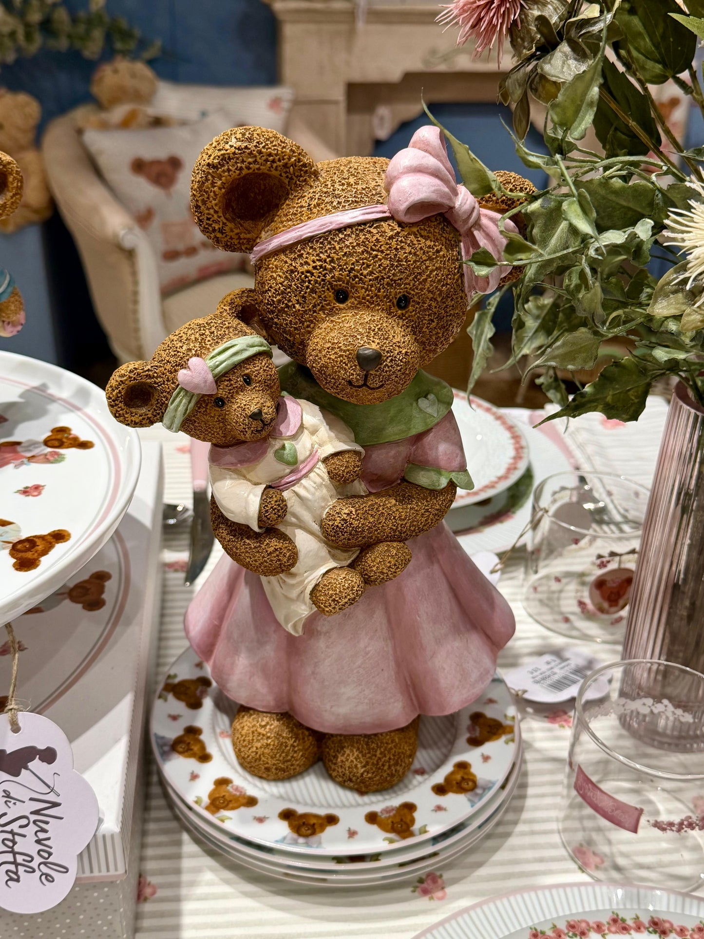 Orsa con baby orsa in resina Sweet Bear