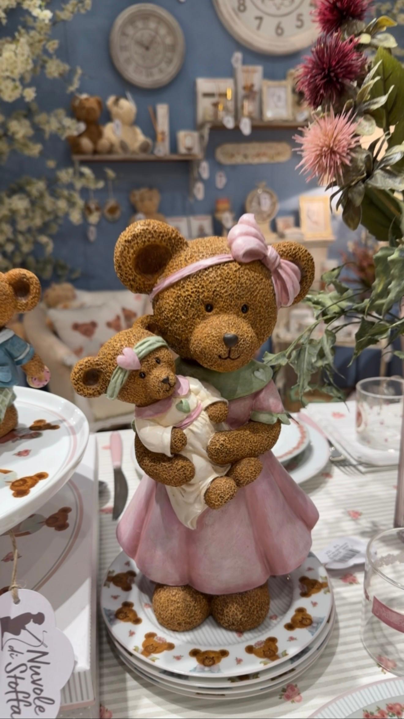 Orsa con baby orsa in resina Sweet Bear