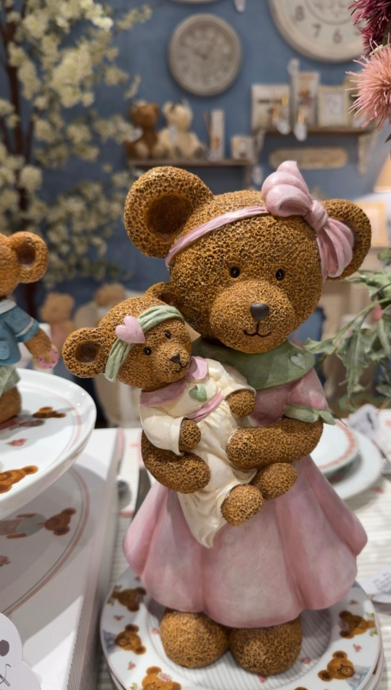 Orsa con baby orsa in resina Sweet Bear