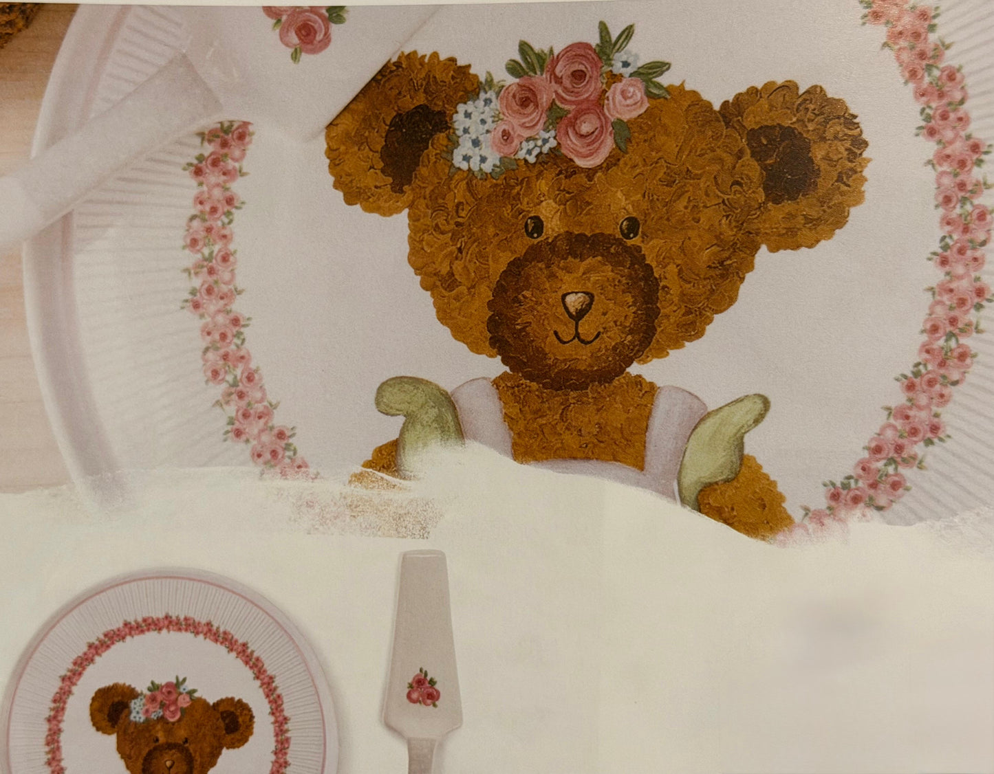 Piatto con paletta Sweet Bear